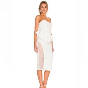 Natalie Bustier Lace Midi Dress (REVOLVE BEST SELLER)